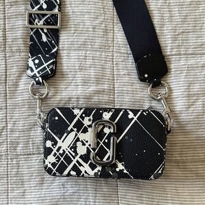 The Marc Jacobs Paint-Splash black white and green Crossbody Camera Bag